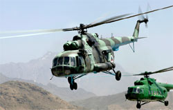 روسیه برای چندمین بار به افغانستان چرخ بال نظامی می دهد